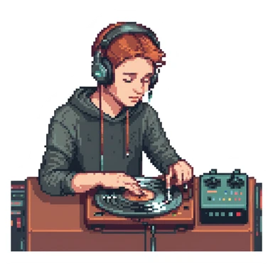 a cool DJ sticker