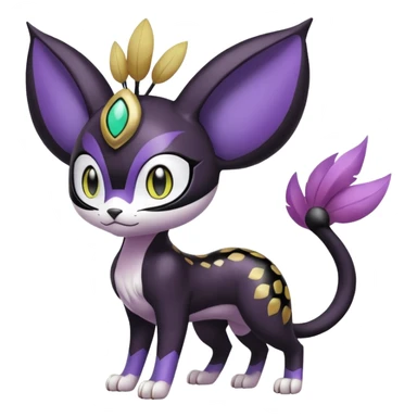 Meloetta-Noibat-Gatomon-Liepard-Pokémon-Digimon-Fakémon-fusion-hybrid-creature sticker