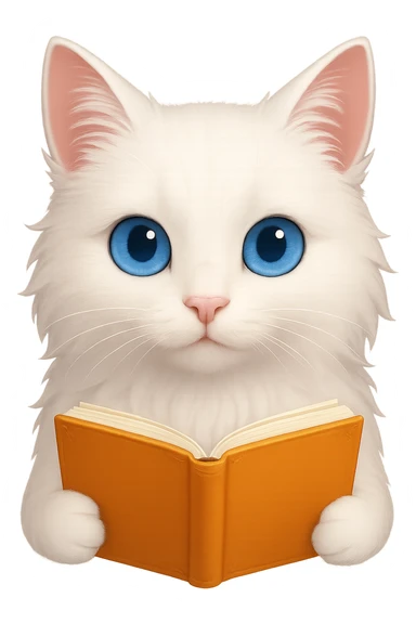 Make the cat's eyes bright blue, keep the original style, no background. sticker