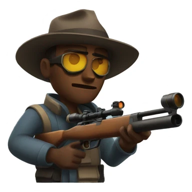 sniper from team fortress 2 sticker