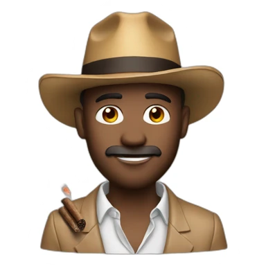 Andrew Tate with cigar  sticker