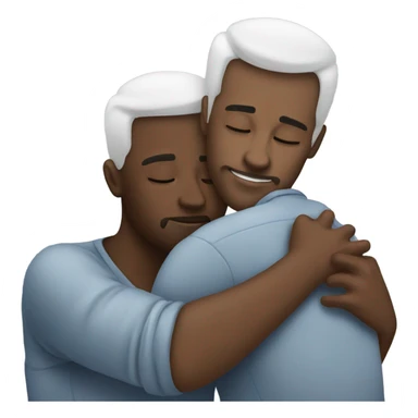 Two white men cuddling sticker