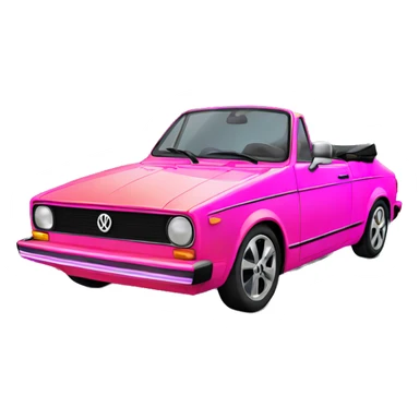 neon vw convertible sticker