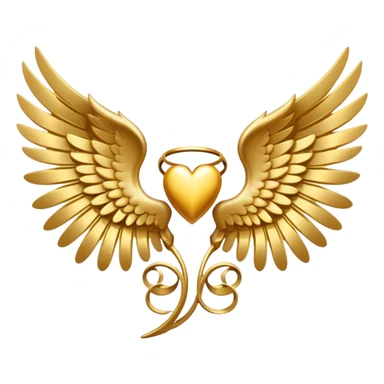 angel wing symbol medieval sticker