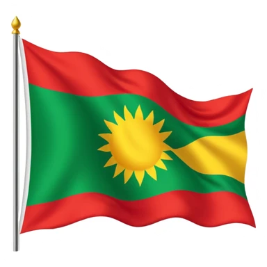 Kurdish flag sticker