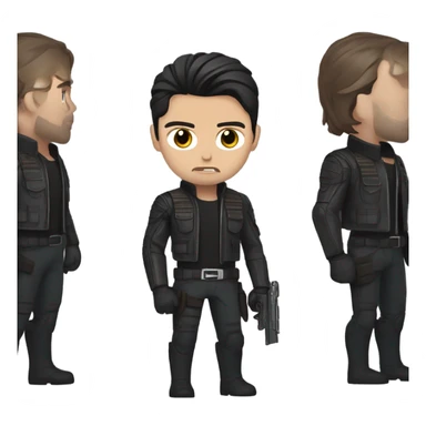 Bucky Barnes in his Falcon and the Winter Soldier era sticker