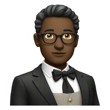 confident man in stylish attire smoking sticker