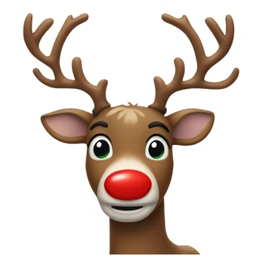 Red Nosed Reindeer sticker