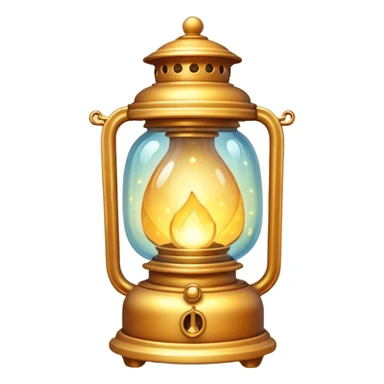 magic lantern object icon, glowing enchanted lantern, warm golden light inside, subtle magical particles floating, fantasy style, 3D cartoon, mobile game icon style, centered, clean background, no text, no watermark
 sticker
