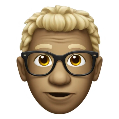 troll doll with glasses sticker