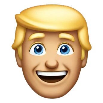 trump smiling sticker