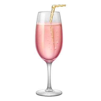 Champagne rosa sticker