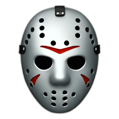Jason Voorhees face sticker