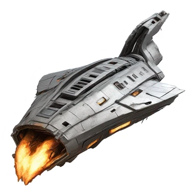 broken space ship sticker