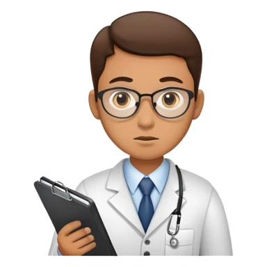 Tax inspector with clipboard asking questions with suspicious look sticker