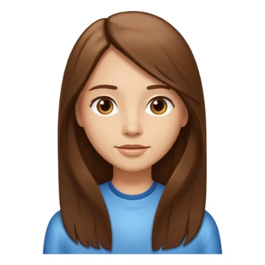 Just a long hair flowing with no face and only straight hair sticker