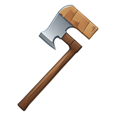 minecraft pixel pickaxe sticker
