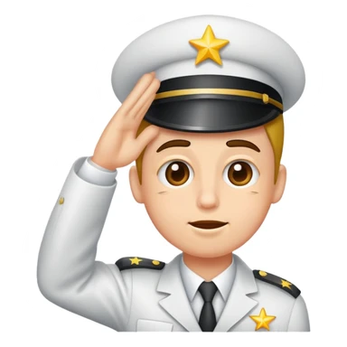 Combine this two emoji 🫡🥴 sticker