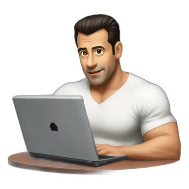 salman khan with laptop sticker
