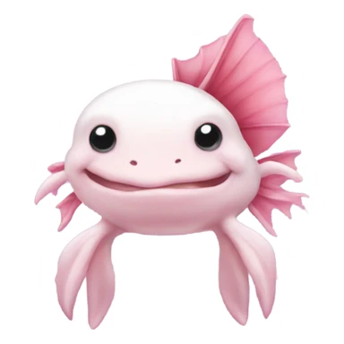 Axolotl with bow sticker