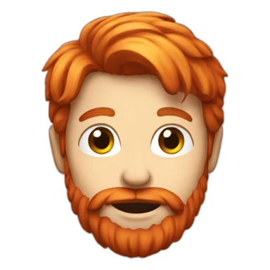 Red hair with a beer  sticker