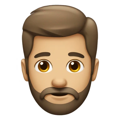 man having beards sticker