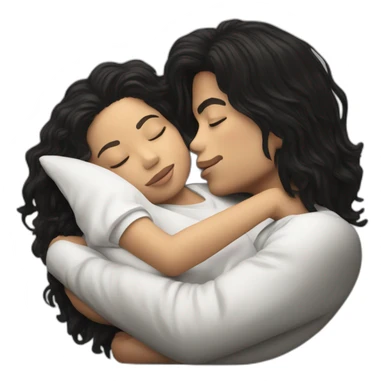 Michael Jackson with kids sleeping kissing sticker