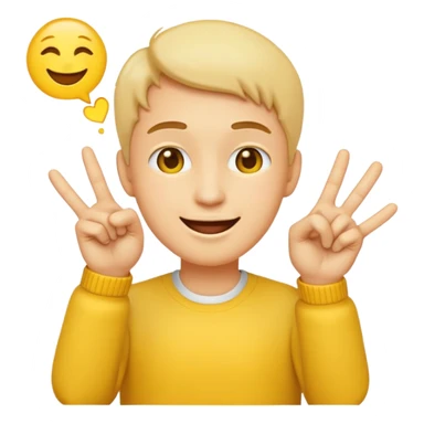 Classic emoji holding two fingers together he just kissed into the air in solitude sticker