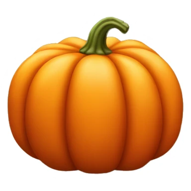 orange regular big autumn pumpkin sticker