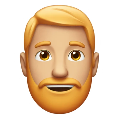 Guy with peach emoji  sticker