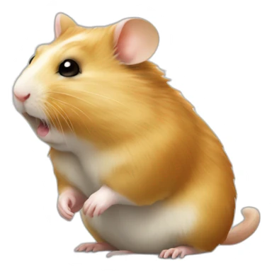 Hamster doré à poil long sticker