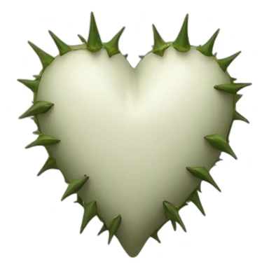 heart with thorns sticker