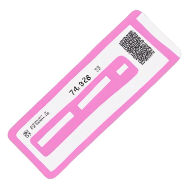 Pink Boarding pass  sticker