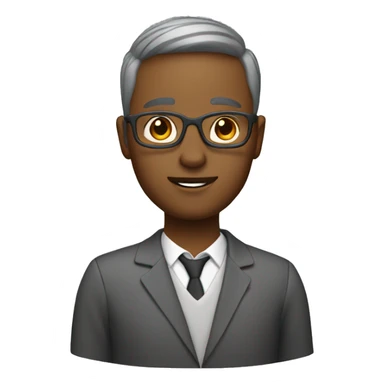 Mid tone teacher with highlighted hair sticker