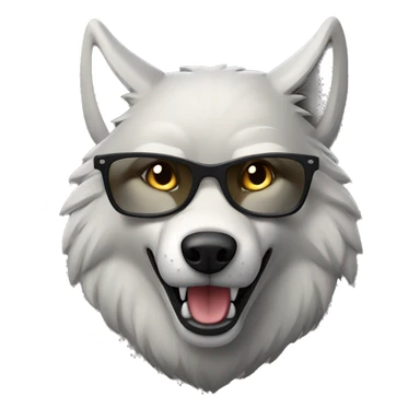 Cool wolf sticker
