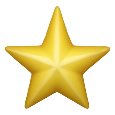 Yellow five-pointed sta sticker