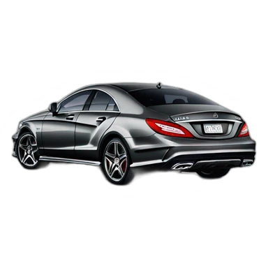 Mercedes cls63 2012 yesr black color sticker