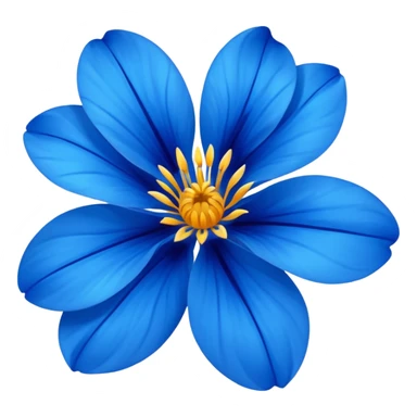 Flor azul sticker