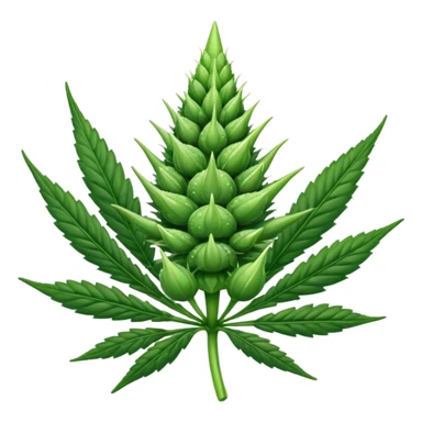 Crea un emoji de cogollo sticker