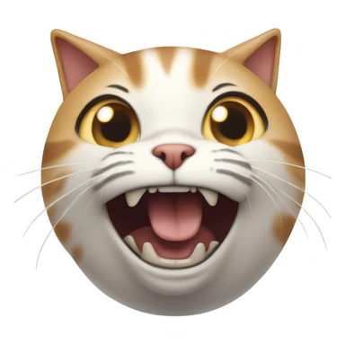 A cat screaming  sticker