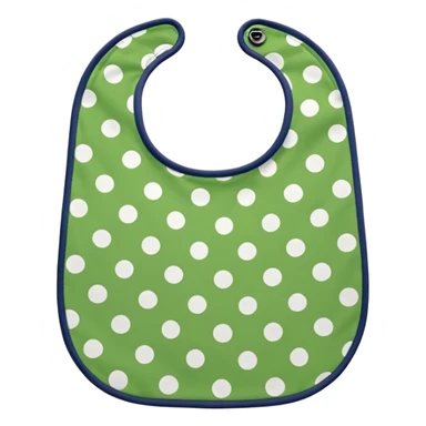 Green bib dot pattern sticker