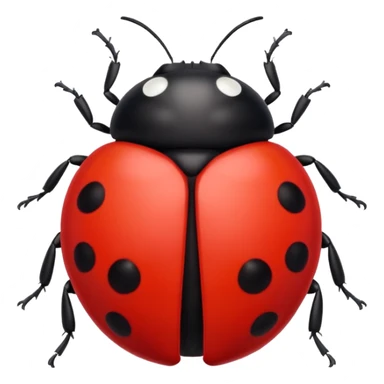 ladybug without legs sticker