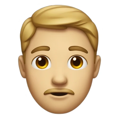 an emoji who bite his under lip with narrowed eyes sticker