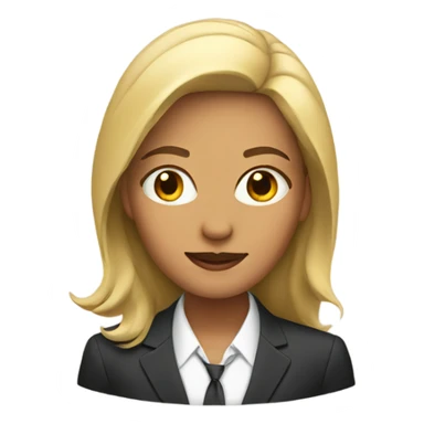 Woman in a suit  sticker