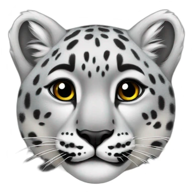 female snow leopard sticker