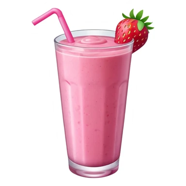 Smoothie pink with strawberry  sticker