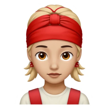 Red headband  sticker