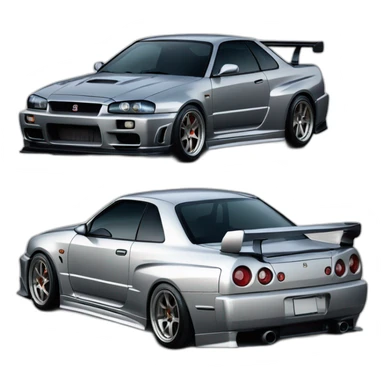 Skyline Gtr r-34 sticker