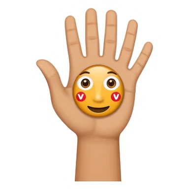 a hand waving, with a VPN badge on the wrist sticker