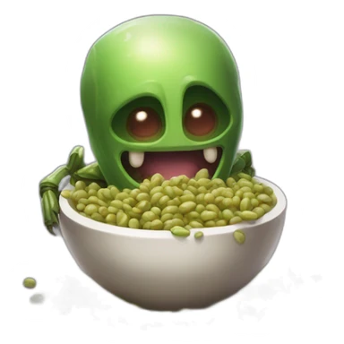 urgot from league of legends eating beans sticker